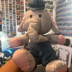 vintage 1987 Potpourri Press Sailor Elephant Nylon Plush Puffalump